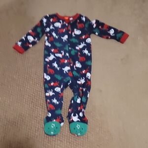 Joe Fresh Kids Dinosaur Footies - Navy and Red